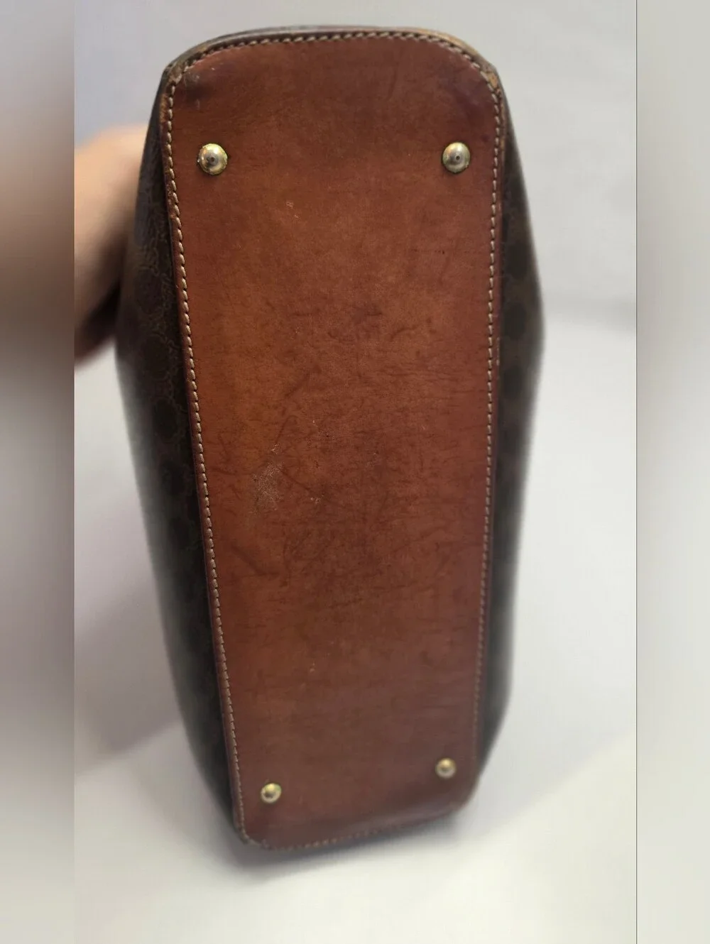Vintage Celine Macadam Dome Bag